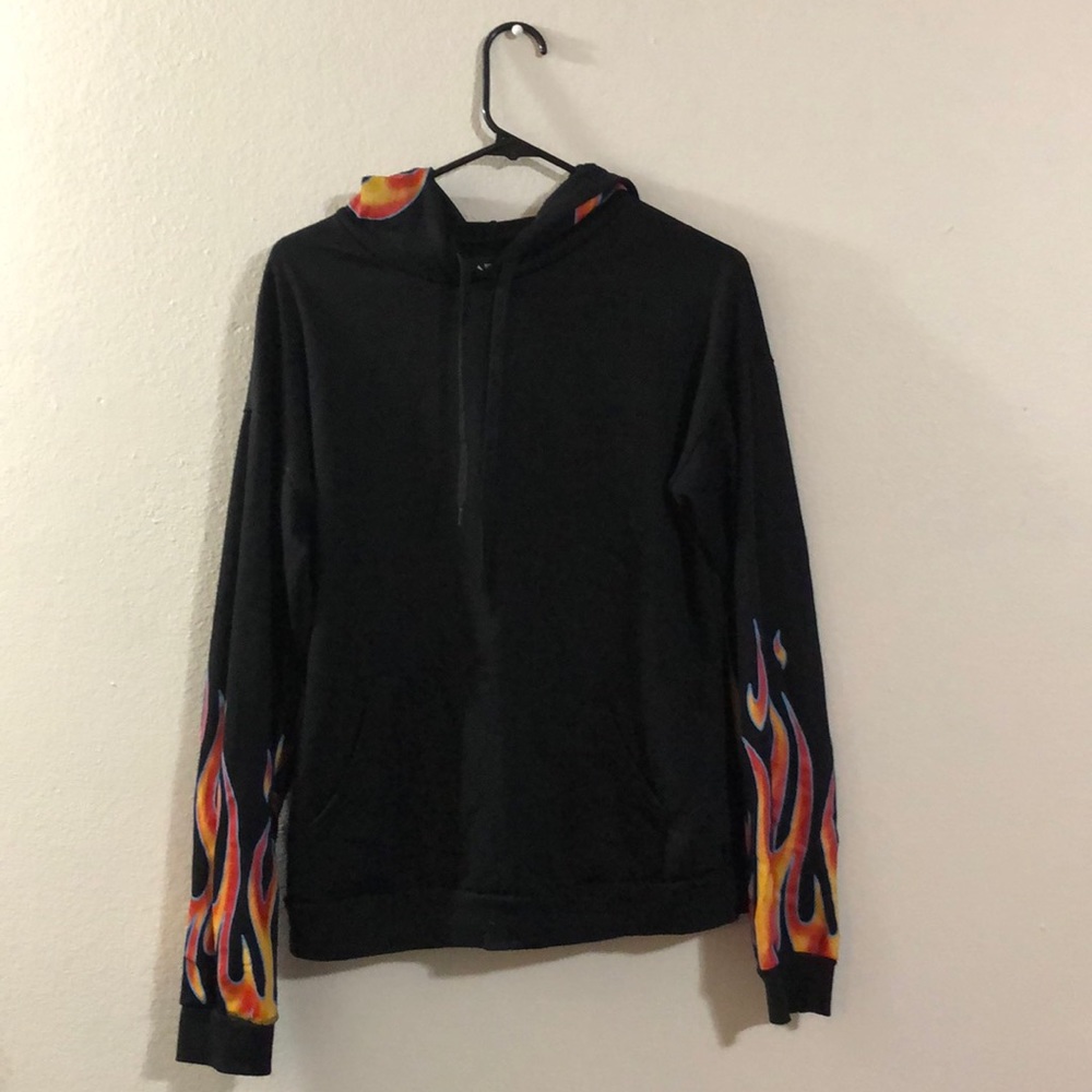 black hoodie
